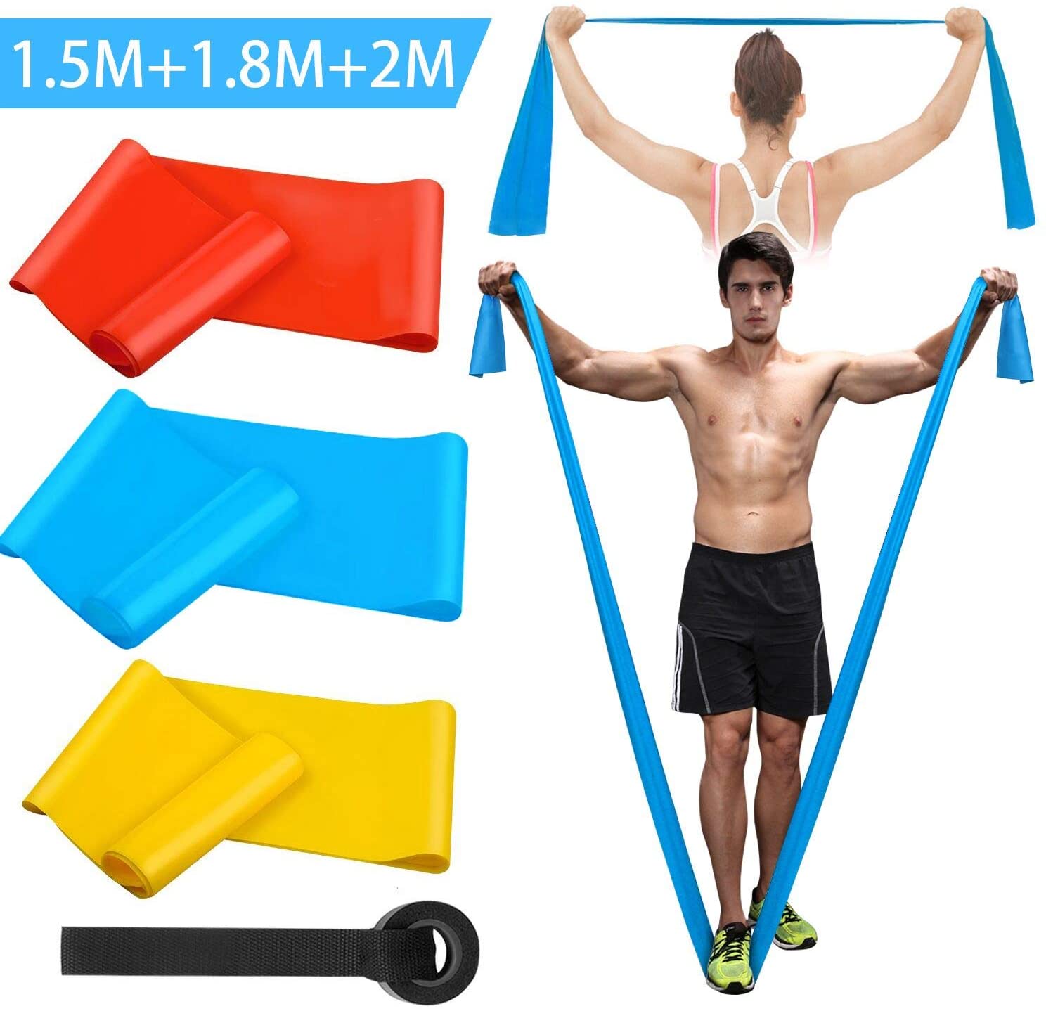 Crossfit Accessories - Pita Kebugaran Elastis 3 Buah Pita