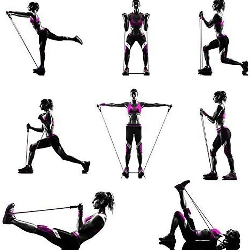 Resistance Band Dengan Peganga - Crossfit Accessories ulasan dan harga