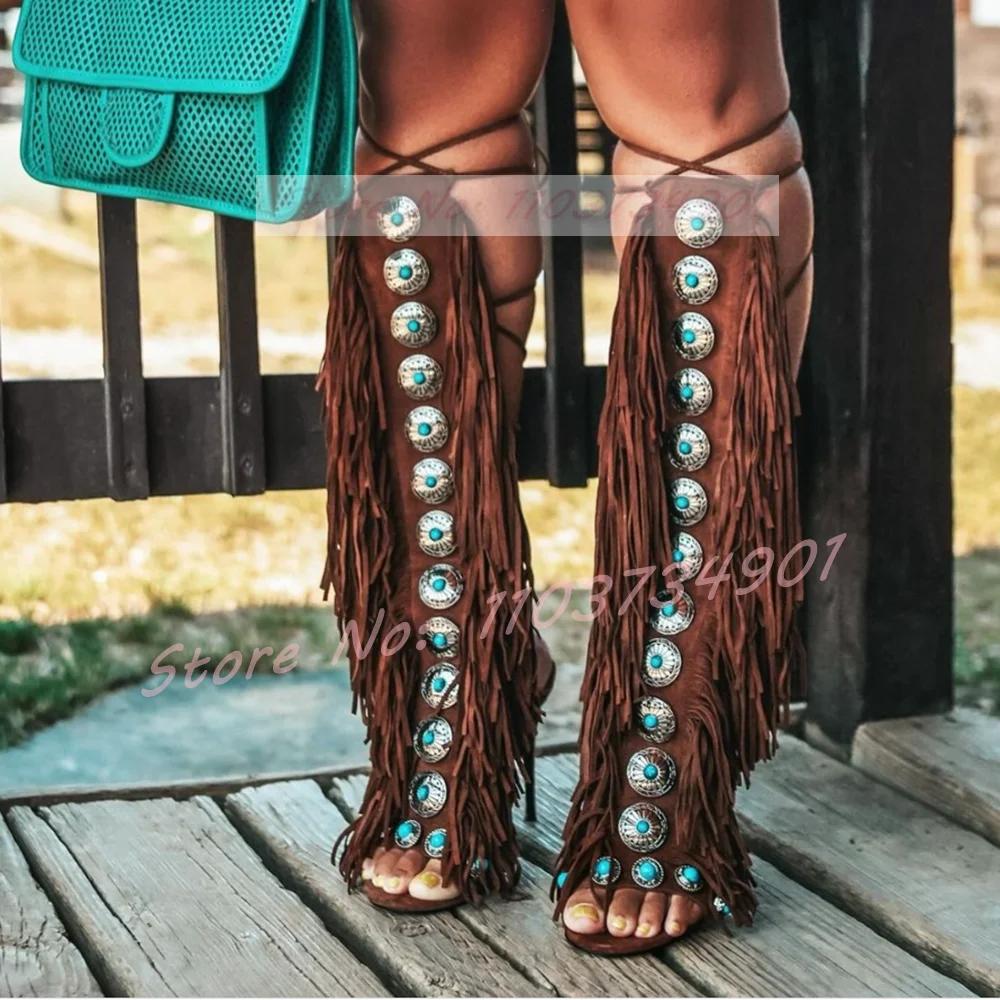 Sandal Setinggi Lutut Permata  - Crossfit Lady ulasan dan harga